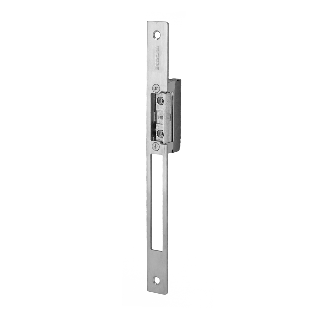 DORCAS DR-99ABF/LX22 - Abrepuertas eléctrico inoxidable Dorcas - Instalación con corte del marco - Pestillo radial regulable - NO Fail Secure | Hasta 330 kg - Alimentación AC/DC 10-24V - Memoria y hembrilla