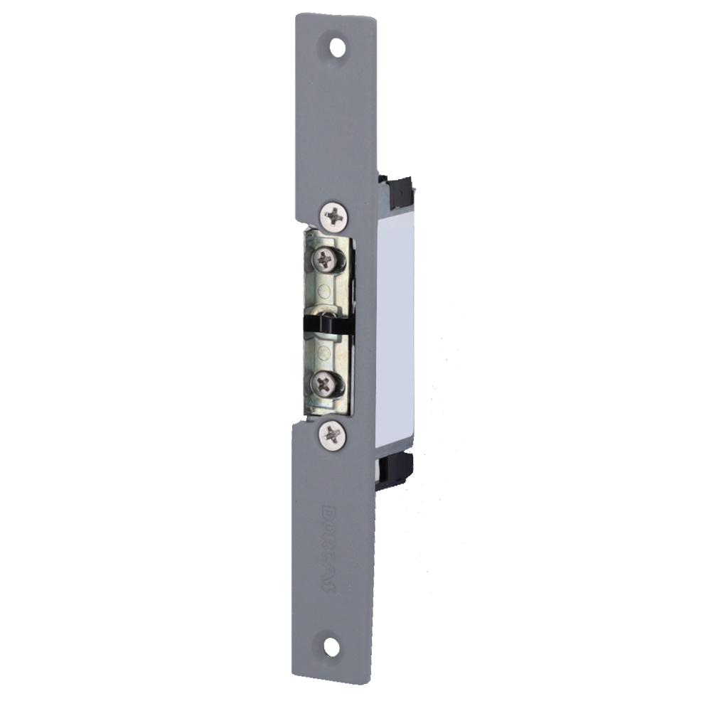 DORCAS DR-99NF-305-512/S22 - Abrepuertas eléctrico Dorcas - Instalación con corte del marco - Pestillo radial regulable - NC Fail Safe Invertido | Hasta 330 kg - Alimentación DC 12V - Sensor de puerta