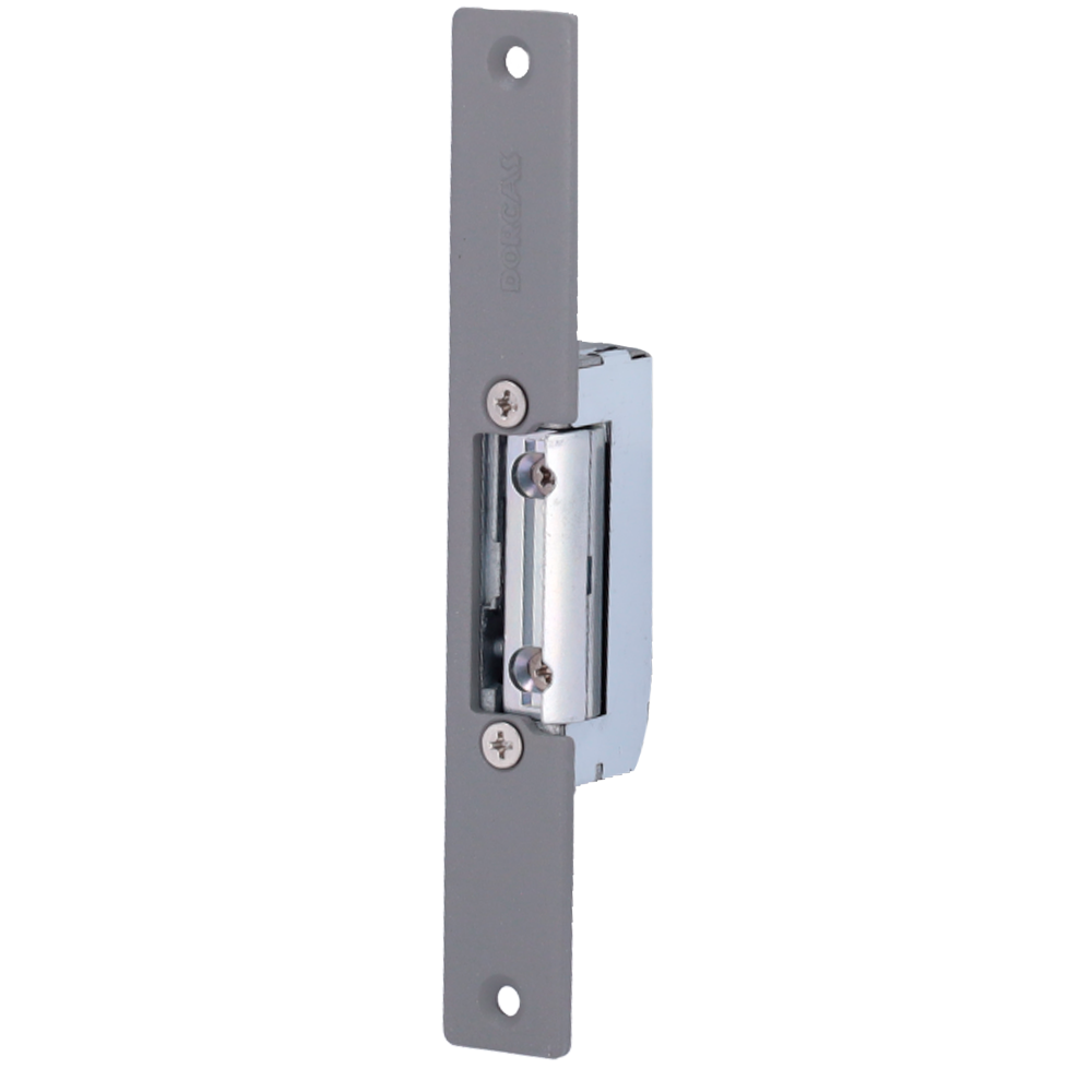 DORCAS DR-99NF-512/S22 - Abrepuertas eléctrico Dorcas - Instalación con corte del marco - Pestillo radial regulable - NC Fail Safe Invertido | Hasta 330 kg - Alimentación DC 12V