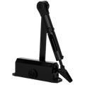 DORCAS DR-DC1-H-BLACK - Cierrapuertas de brazo articulado - Instalación de superficie y reversible - Apertura con fuerza reducida - Puertas entre 25~85 kg y 850~1100 mm - Velocidad ajustable - Apto para todo tipo de puertas - imagen 1