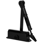 DORCAS DR-DC1-H-BLACK - Cierrapuertas de brazo articulado - Instalación de superficie y reversible - Apertura con fuerza reducida - Puertas entre 25~85 kg y 850~1100 mm - Velocidad ajustable - Apto para todo tipo de puertas - imagen 1