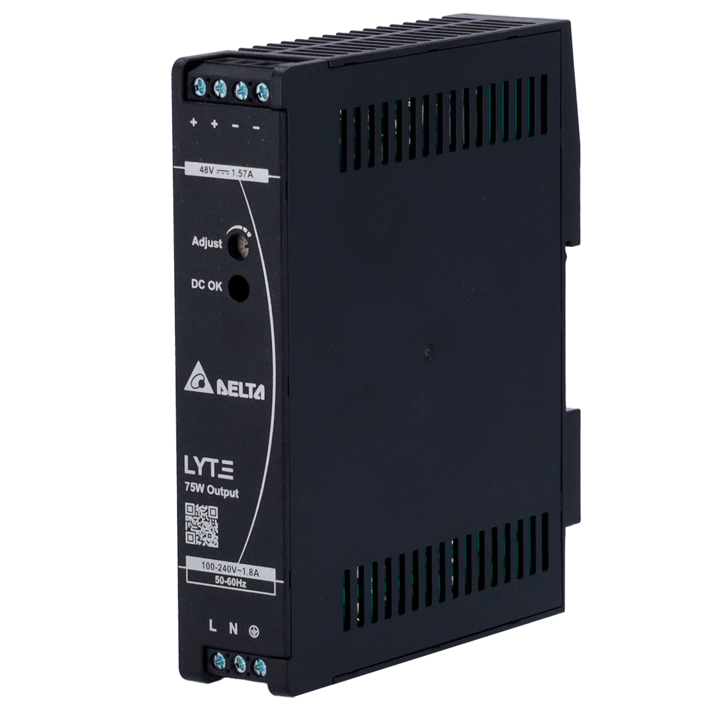 HIKVISION DRL-48V75W1AZ - Fuente de alimentación conmutada - Salida DC 48 V / 1.57 A / 75 W - Montaje en carril DIN - imagen 1