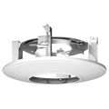 HIKVISION DS-1227ZJ - Soporte empotrable en techo - Para cámaras domo - Fabricado en aluminio - Color blanco | 90 (Al) x 210 (Ø) mm - Compatible con Hiwatch Hikvision - Pasador de cables