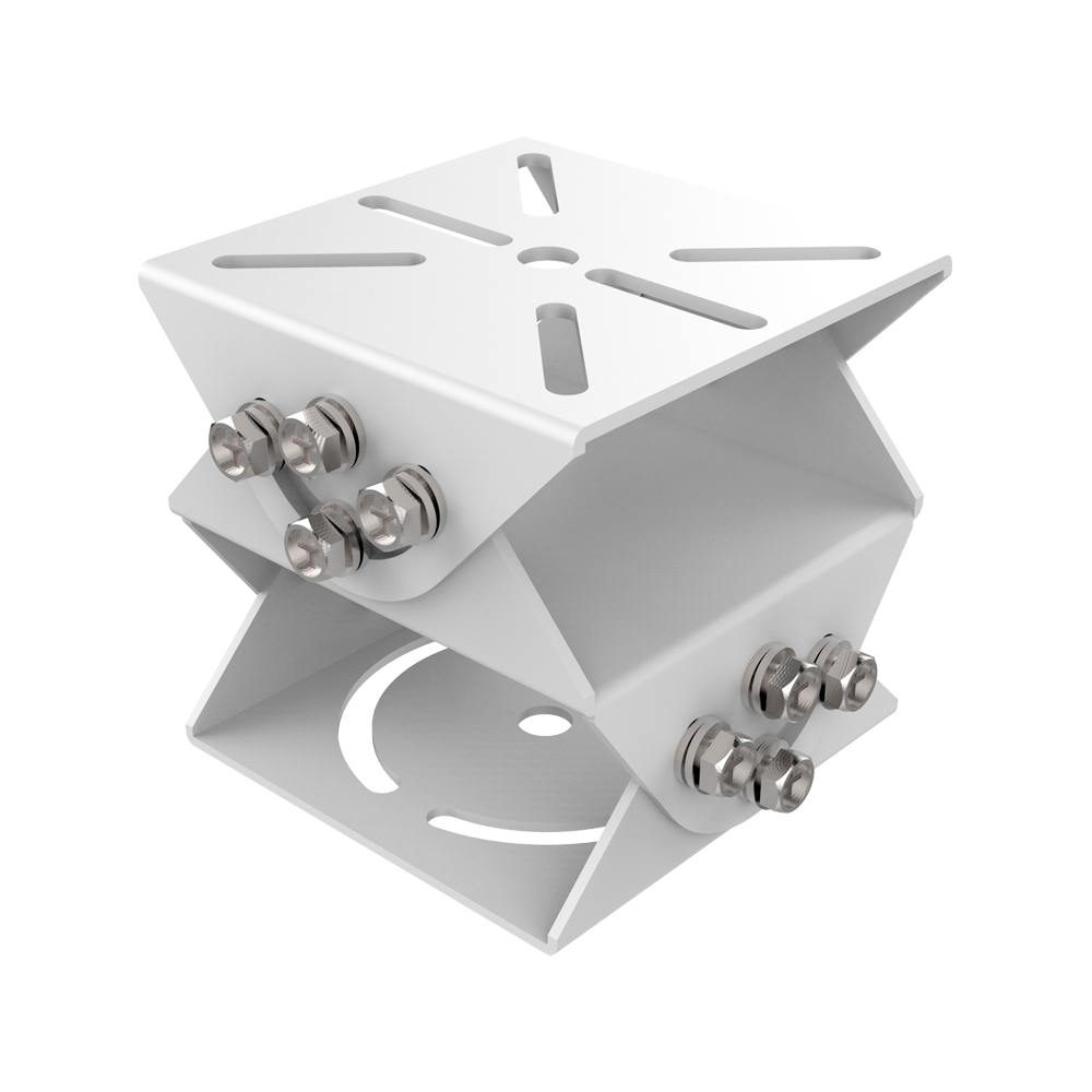 HIKVISION DS-1232ZJ-T - Junta Cardan PT - Acero inoxidable - Apto para uso en exterior - Color blanco - 92.5 (Al) x 100 (An) x 100 (Fo) mm