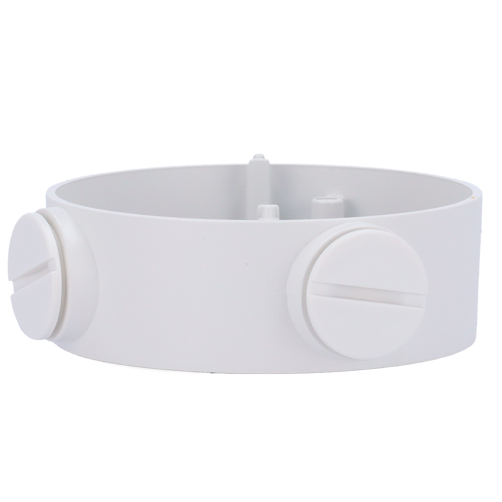 HIKVISION DS-1260ZJ - Caja de conexiones - Para cámaras bullet - Apto para uso exterior - Instalación en techo o pared - Color blanco | 36 (Al) x 105 (Ø) mm - Pasador de cables - imagen 1