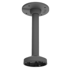 HIKVISION DS-1271ZJ-120-BLACK - Soporte techo - Altura 573 mm x 150 (Ø) mm - Apto para uso en exterior - Color negro - Fabricado en aluminio - Pasador de cables - imagen 1