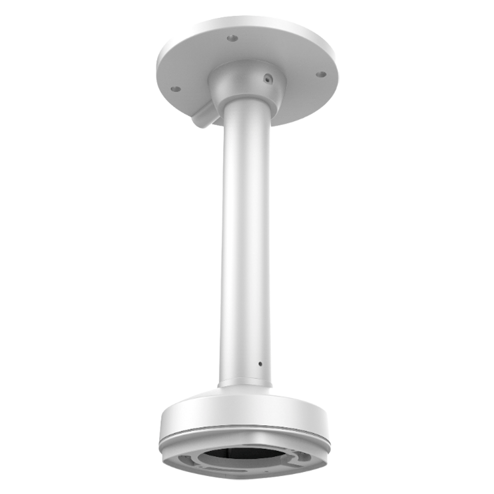 HIKVISION DS-1271ZJ-120 - Soporte techo - Altura 573 mm x 150 (Ø) mm - Apto para uso en exterior - Color blanco - Fabricado en aluminio - Pasador de cables