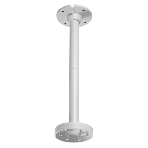HIKVISION DS-1271ZJ-130-TRL - Soporte techo - Altura 567 mm x 150 (Ø) mm - Apto para uso en exterior - Color blanco - Fabricado en aluminio - Pasador de cables