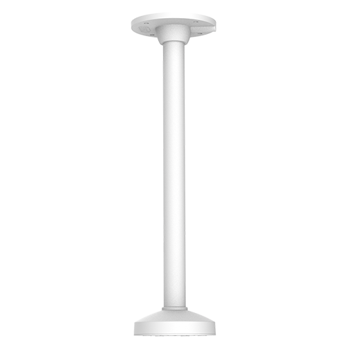 HIKVISION DS-1271ZJ-140-DM45 - Soporte techo - Altura 545.7 mm x 150 (Ø) mm - Apto para uso en exterior - Color blanco - Fabricado en aluminio - Pasador de cables