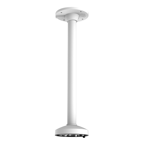 HIKVISION DS-1271ZJ-140 - Soporte techo - Altura 565 mm x 150 (Ø) mm - Apto para uso en exterior - Color blanco - Fabricado en aluminio - Pasador de cables