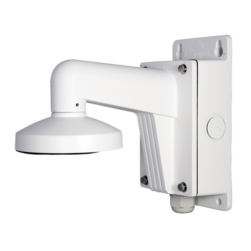 HIKVISION DS-1272ZJ-120B - Soporte de pared - Caja de conexiones - Apto para uso en exterior - Color blanco | 180 (Al) x 123 (An) x 233 (Fo) mm - Compatible con Hiwatch Hikvision - Pasador de cables