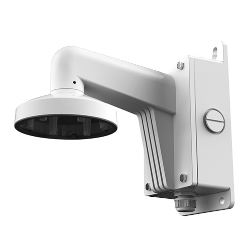 HIKVISION DS-1273ZJ-130B - Soporte de pared - Apto para domo - Apto para uso en exterior - Color blanco - Pasador de cables - 243 (Al) x 123 (An) x 132 (φ) mm