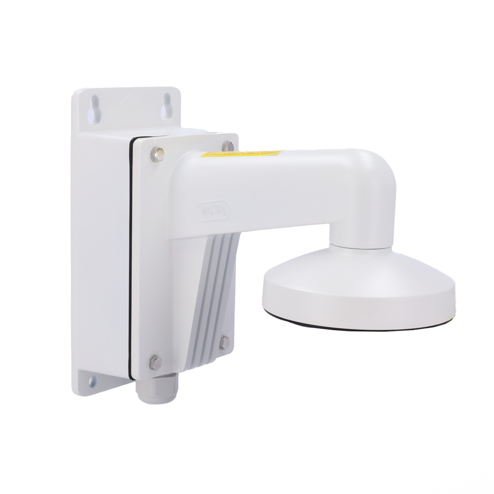 HIKVISION DS-1273ZJ-135B - Soporte de pared - Caja de conexiones integrada con tapón estanco - Apto para uso en exterior - 243 (Al) x 136 (An) x 290 (Fo) mm - Carga máxima de hasta 4.5 kg - Color blanco - imagen 1