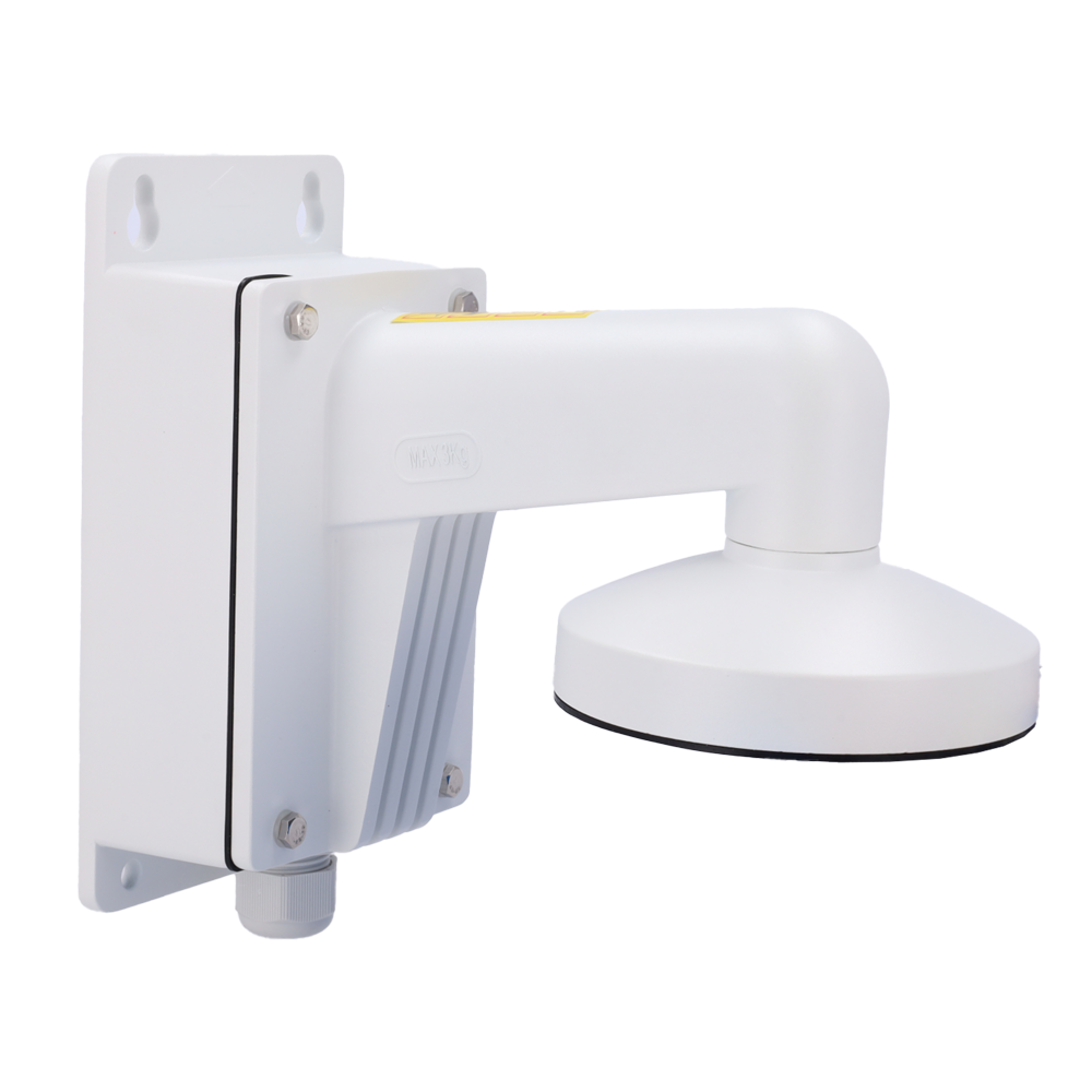HIKVISION DS-1273ZJ-140B - Soporte de pared con caja de conexión - Apto para domo - Apto para uso en exterior - 243 (Al) x 123 (An) x 140 (φ) mm - Carga máxima de 4.5Kg - Color blanco - imagen 1