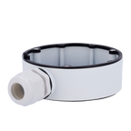 HIKVISION DS-1280ZJ-DM18 - Caja de conexiones - Para cámaras domo - Apto para uso exterior - Instalación en techo o pared - Color blanco | 37 (Al) x 111 (Ø) x 141.7 (Fo) mm - Pasador de cables - imagen 1