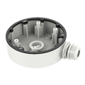 HIKVISION DS-1280ZJ-DM46 - Caja de conexiones - Para cámaras domo - Apto para uso exterior - Instalación en techo o pared - Color blanco | 37.22 (Al) x 120 (φ) mm - Pasador de cables