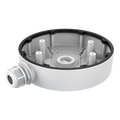 HIKVISION DS-1280ZJ-DM55 - Caja de conexiones - Para cámaras domo - Apto para uso exterior - Instalación en techo o pared - Pasador de cables - Color blanco | 36 (Al) x 155 (φ) mm