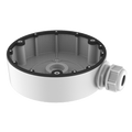 HIKVISION DS-1280ZJ-DM8 - Caja de conexiones - Para cámaras domo - Apto para uso exterior - Instalación en techo o pared - Pasador de cables - Color blanco | 35 (Al) x 126.7 (Ø) mm
