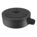 HIKVISION DS-1280ZJ-M-BLACK - Caja de conexiones - Para cámaras domo - Apto para uso exterior - Instalación en techo o pared - Pasador de cables - Color negro | 51.5 (Al) x 157 (Ø) mm - imagen 1