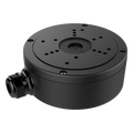 HIKVISION DS-1280ZJ-S-Y(Black) - Caja de conexiones - Para cámaras domo - Apto para uso exterior - Instalación en techo o pared - Pasador de cables - Color negro