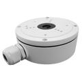 HIKVISION DS-1280ZJ-S - Caja de conexiones - Para cámaras domo o bullet - Apto para uso exterior - Instalación en techo o pared - Pasador de cables - Color blanco | 53.4 (Al) x 137 (Ø) mm