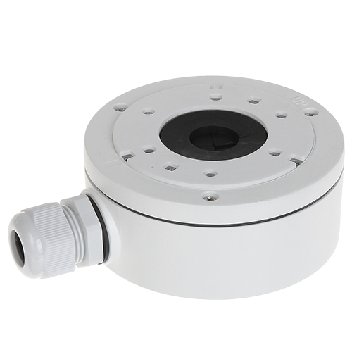 HIKVISION DS-1280ZJ-XS - Caja de conexiones - Para cámaras domo o bullet - Apto para uso exterior - Instalación en techo o pared - Pasador de cables - Color blanco | 43,2 (Al) x 100 (Ø) mm