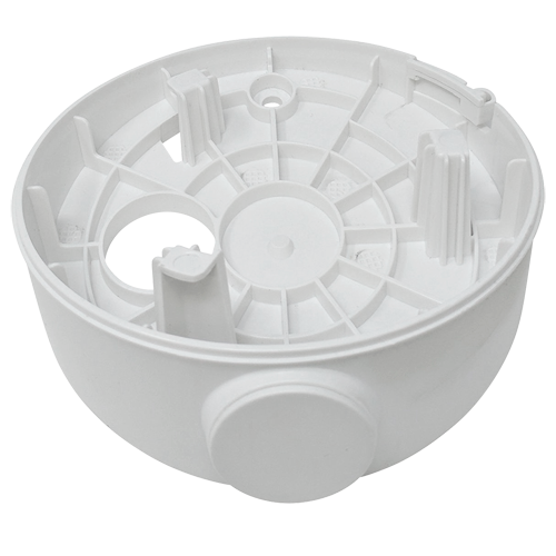 HIKVISION DS-1281ZJ-DM27 - Caja de conexiones - Para cámaras domo - Apto para uso interior - Instalación en techo inclinado - Pasador de cables - Color blanco | 48 (Al) x 108 (Ø) mm