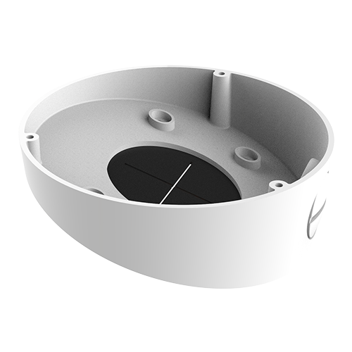 HIKVISION DS-1281ZJ-DM45 - Soporte de techo inclinado - Apto para domo - Apto para uso en exterior - Color blanco - Aleación de aluminio - 130 (φ) mm