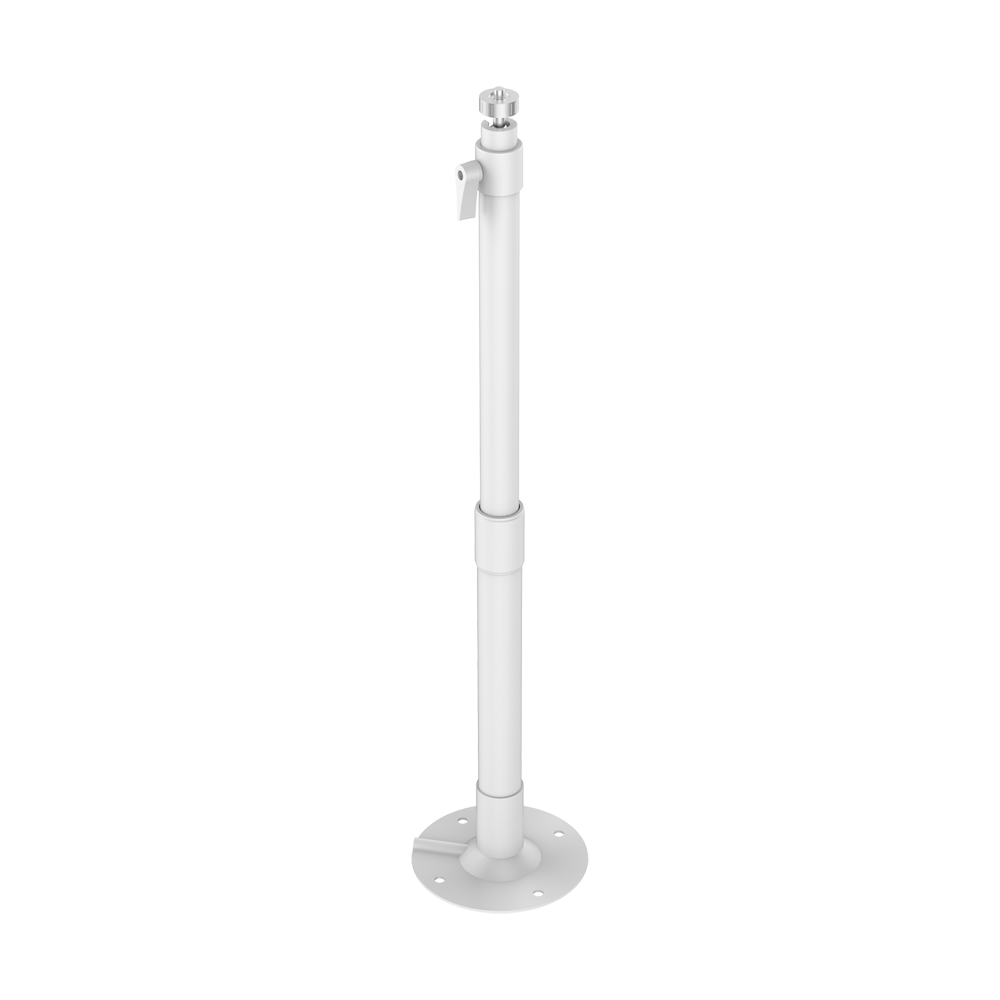 HIKVISION DS-1297ZJ-M - Soporte Hikvision de techo extensible - Para cámaras domo - Apto para uso en exterior - Color blanco - 650~1200 (Al) x 120 (Ø) mm - Pasador de cables