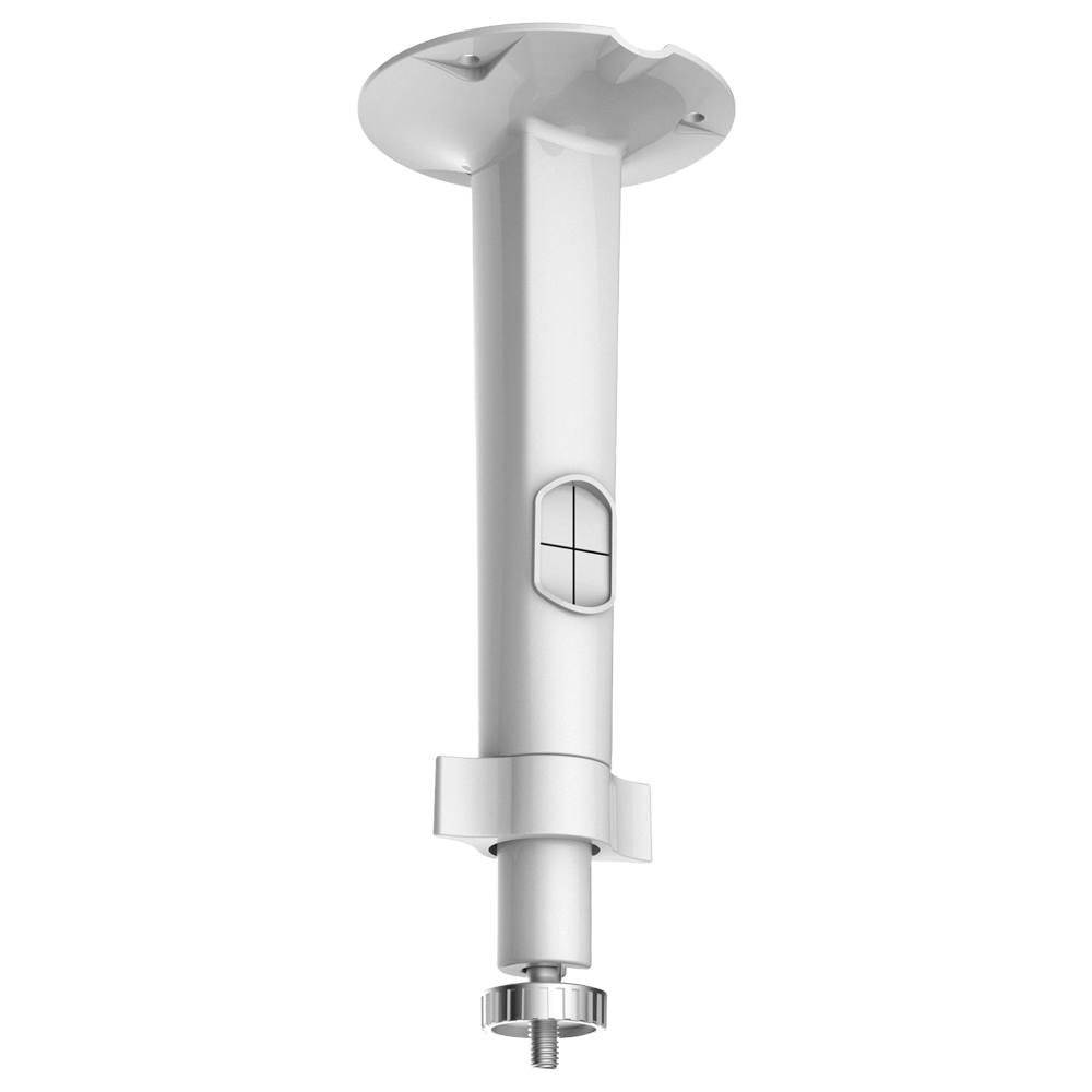 HIKVISION DS-1299ZJ - Soporte techo - Altura 198 mm x 77 (Ø) mm - Apto para uso en exterior - Aleación de aluminio - Pasador de cables - Color blanco