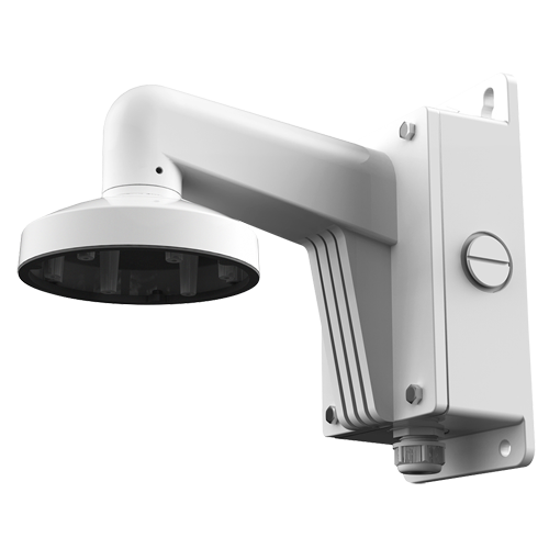 HIKVISION DS-1473ZJ-135B - Soporte de pared - Caja de conexiones - Apto para uso en exterior - Color blanco | 243 (Al) x 136 (An) x 290 (Fo) mm - Compatible con Hiwatch Hikvision - Pasador de cables
