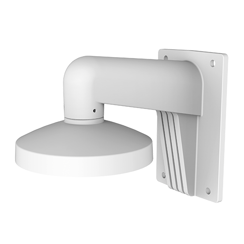 HIKVISION DS-1473ZJ-155 - Soporte de pared - Caja de conexiones - Apto para uso en exterior - Color blanco | 158 (Al) x 120 (An) x 155 (φ) mm - Compatible con Hiwatch Hikvision - Pasador de cables