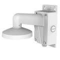 HIKVISION DS-1473ZJ-155B - Soporte de pared - Caja de conexiones - Apto para uso en exterior - Compatible con Hiwatch Hikvision - Pasador de cables - Color blanco | 242.92(Al) x 123(An) x 155(φ) mm