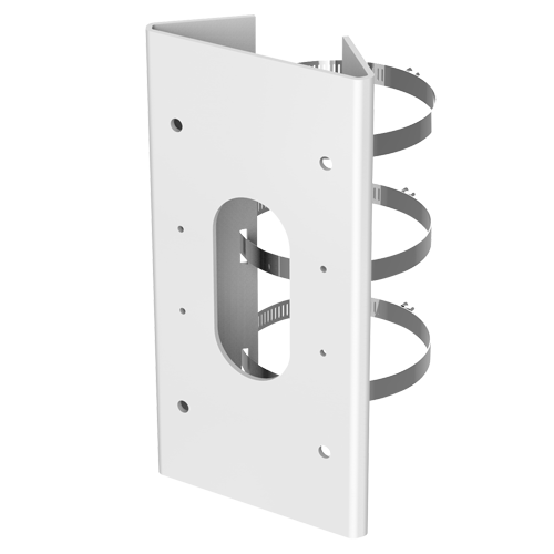 HIKVISION DS-1475ZJ-SUS - Soporte de poste | 250(Al) x 127(An) x 46(Fo) mm - Para cámaras Domo Motorizadas - Apto para uso en exterior - Aleación de aluminio y acero - Compatible con Hikvision - Pasador de cables