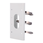 HIKVISION DS-1475ZJ-Y - Soporte de poste Hikvision - Para cámaras Domo Motorizadas - Apto para uso en exterior - Acero inoxidable, resistente a corrosión - 250 mm (Al) x 127 mm (An) x 46 mm (Fo) - Pasador de cables - imagen 1