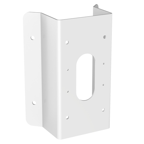HIKVISION DS-1476ZJ-SUS - Soporte para esquina - Ángulo de apertura 90º - Apto para uso en exterior - Color blanco | 250 (Al) x 126 (An) x 105 (Fo) mm - Compatible con Hiwatch Hikvision - Pasador de cables