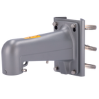 HIKVISION DS-1602ZJ-pole-P - Soporte de poste - Para domos motorizadas - Apto para uso en exterior - Color gris platino - Pasador de cables - 117 (An) x 194 (Al) x 451.3 (Fo) mm - imagen 1