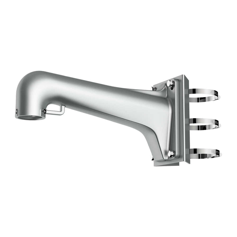 HIKVISION DS-1603ZJ-Pole-P - Soporte de poste para domos - Diámetro ajustable 67~127 mm - Aleación de aluminio y acero inoxidable - Apto para uso interior/exterior - Color gris - 194 mm (Al) x 126.1 (An) mm x 410.6 (Fo) mm
