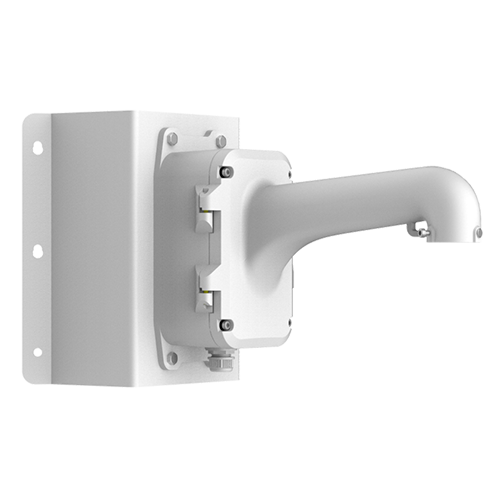 HIKVISION DS-1604ZJ-BOX-CORNER - Soporte de esquina con caja de conexiones - Caja de conexiones - Apto para uso en exterior - Apto para instalación en esquina - Color blanco - 14 mm (Al) x 194.9 (An) mm x 456.5 (Fo) mm