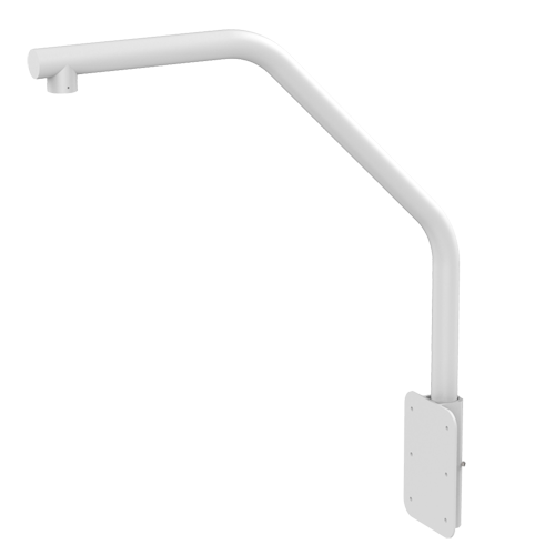 HIKVISION DS-1660ZJ - Soporte cisne para domos motorizadas - Apto para uso exterior - Instalación en cornisa - Color blanco - Pasador de cables - 950 (Al) x 180 (An) x 800 (Fo) mm