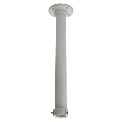 HIKVISION DS-1662ZJ - Soporte de techo - Para cámaras domo - Apto para uso en exterior - Color blanco | 500 (Al) x 116 (Ø) mm - Compatible con Hiwatch Hikvision - Pasador de cables