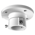 HIKVISION DS-1663ZJ - Soporte de techo - Para cámaras domo - Apto para uso en exterior - Color blanco | 57 (Al) x 116,5 (Ø) mm - Compatible con Hiwatch Hikvision - Pasador de cables