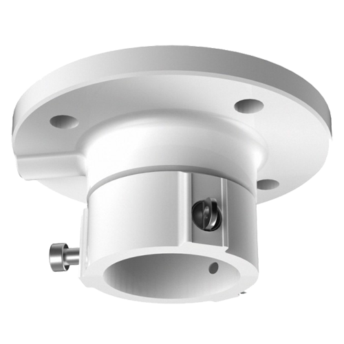HIKVISION DS-1663ZJ - Soporte de techo - Para cámaras domo - Apto para uso en exterior - Color blanco | 57 (Al) x 116,5 (Ø) mm - Compatible con Hiwatch Hikvision - Pasador de cables