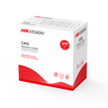 HIKVISION DS-1LN6-UE-W - Hikvision cable UTP categoría 6 - Conductor OFC, 99,5% cobre - Diámetro 24 AWG-0,53mm - Certificado Eca/UL CM - Se suministra en caja de cartón de 305m - Cubierta color blanco