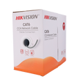 HIKVISION DS-1LN6UU/CCA - Hikvision cable UTP categoría 6 - Conductor CCA - Diámetro 23 AWG-0,56mm - Certificado Eca/UL CM - Se suministra en caja de cartón de 305m - Cubierta PVC color gris