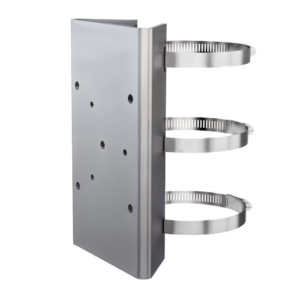 HIKVISION DS-2115ZJ - Soporte Hikvision para mástiles/farolas - Para cámaras bullet - Rango diámetro 67~127 mm - Apto para uso en exterior - Color gris - Pasador de cables