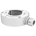 HIKVISION DS-2280ZJ-WA140 - Caja de conexiones - Para cámaras domo - Apto para uso exterior - Instalación en techo o pared - Color blanco | 40.5 (Al) x 140 (Ø) mm - Pasador de cables