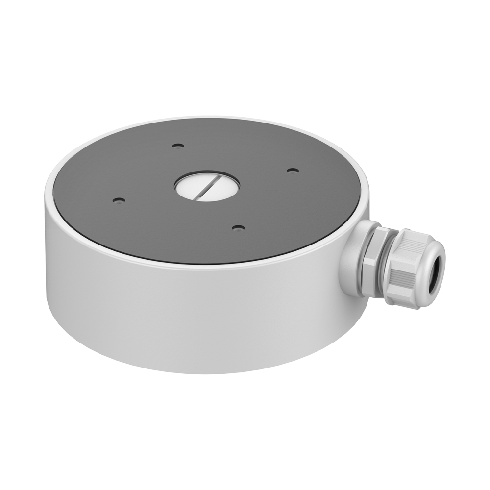 HIKVISION DS-2280ZJ-WA160 - Caja de conexiones - Para cámaras domo - Apto para uso exterior - Instalación en techo o pared - Color blanco | 55 (Al) x 160 (Ø) mm - Pasador de cables