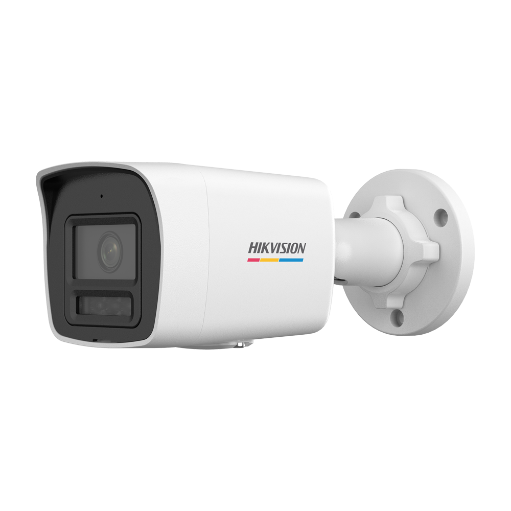 HIKVISION DS-2CD1047G3H-LIUF(2.8mm) - Hikvision cámara IP Bullet gama VALUE ColorVu3.0 - Resolución 4 MPx | PoE IEEE802.3af - ColorVu3.0: imagen a color HikAI-ISP F1.0 1/1.8" - 2.8 mm | Micrófono | Luz híbrida hasta 30m - Detección de movimiento 3.0