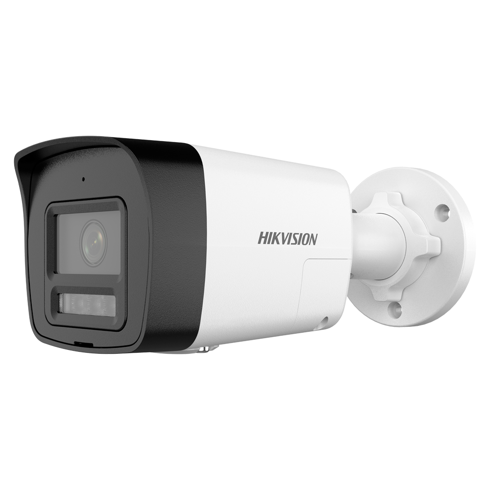 HIKVISION DS-2CD1083G2-LIUF/SL(2.8mm) - Cámara Bullet IP Hikvision gama Value - Resolución 8 Mpx (3840x2160) - Lente 2.8 mm - Luz híbrida 30 m | Sirena y flash disuasorio - Detección de movimiento 2.0 | MicroSD - Micrófono y altavoz integrados | PoE | IP6